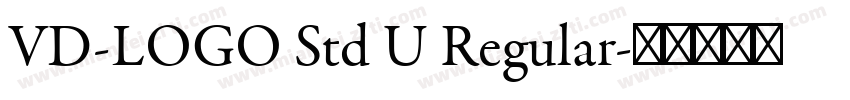 VD-LOGO Std U Regular字体转换